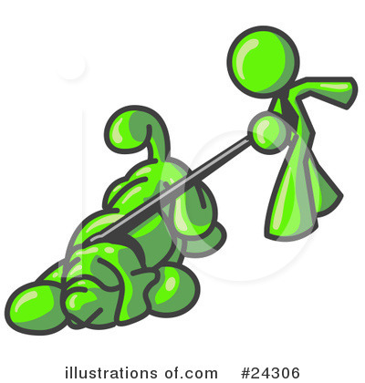 Royalty-Free (RF) Lime Green Collection Clipart Illustration by Leo Blanchette - Stock Sample #24306