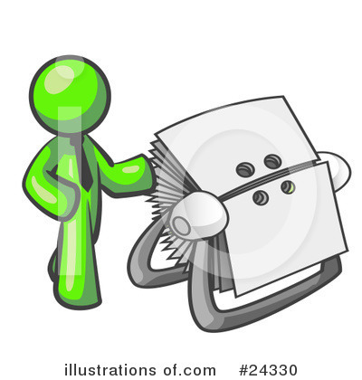Royalty-Free (RF) Lime Green Collection Clipart Illustration by Leo Blanchette - Stock Sample #24330