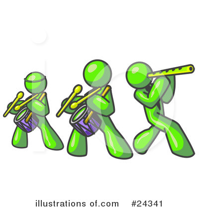 Royalty-Free (RF) Lime Green Collection Clipart Illustration by Leo Blanchette - Stock Sample #24341