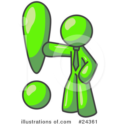Exclamation Point Clipart #24361 by Leo Blanchette