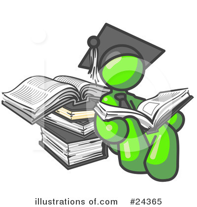 Books Clipart #24365 by Leo Blanchette