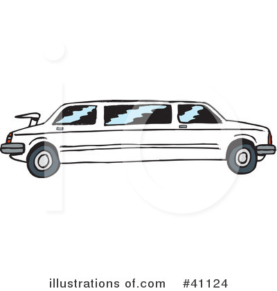 Royalty-Free (RF) Limo Clipart Illustration by Dennis Holmes Designs - Stock Sample #41124