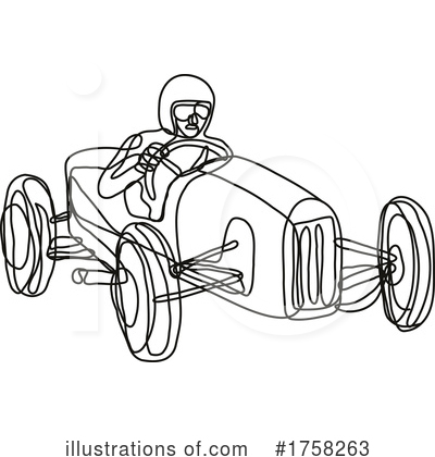 Race Car Clipart #1758263 by patrimonio