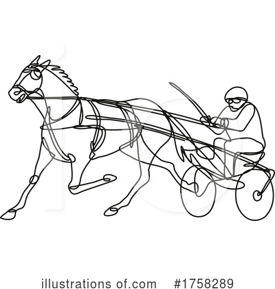 Harness Racing Clipart #1758289 by patrimonio