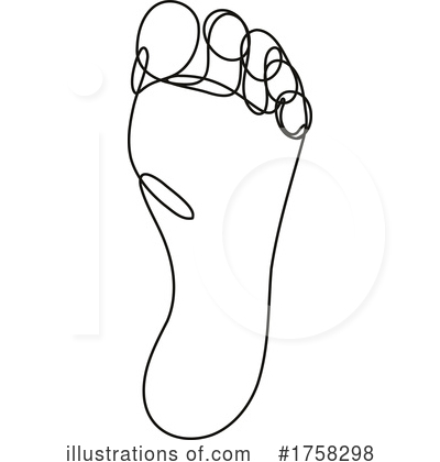 Footprint Clipart #1758298 by patrimonio