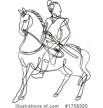 Royalty-Free (RF) Line Art Clipart Illustration by patrimonio - Stock Sample #1758320