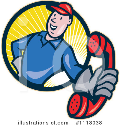 Lineman Clipart #1113038 by patrimonio