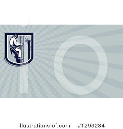 Royalty-Free (RF) Lineman Clipart Illustration by patrimonio - Stock Sample #1293234