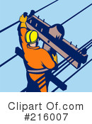 Lineman Clipart #216007 by patrimonio