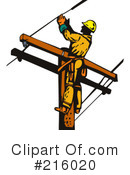 Lineman Clipart #216020 by patrimonio