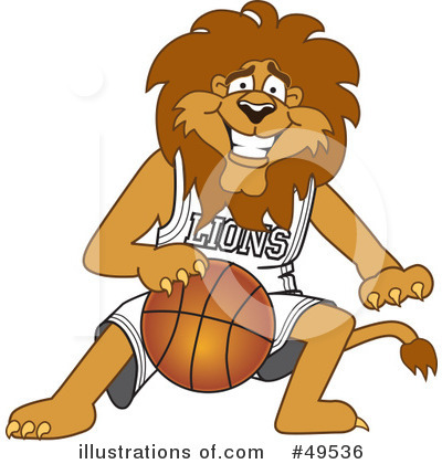 Royalty-Free (RF) Lion Character Clipart Illustration by Mascot Junction - Stock Sample #49536