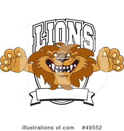 Royalty-Free (RF) Lion Character Clipart Illustration by Mascot Junction - Stock Sample #49552
