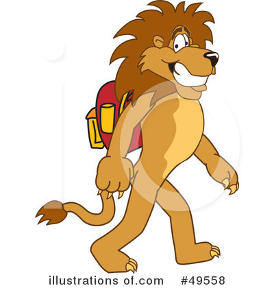 Royalty-Free (RF) Lion Character Clipart Illustration by Mascot Junction - Stock Sample #49558