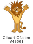 Lion Character Clipart #49561 by Mascot Junction
