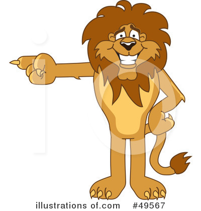 Royalty-Free (RF) Lion Character Clipart Illustration by Mascot Junction - Stock Sample #49567