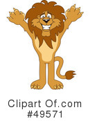 Lion Character Clipart #49571 by Mascot Junction