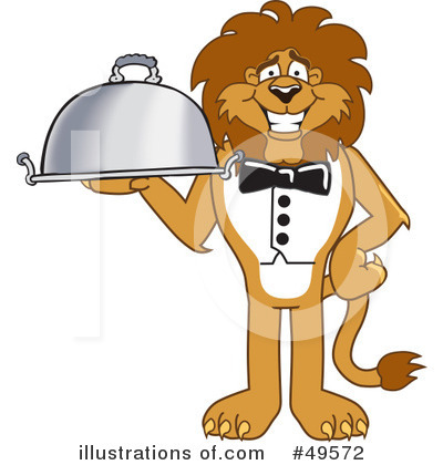 Royalty-Free (RF) Lion Character Clipart Illustration by Mascot Junction - Stock Sample #49572