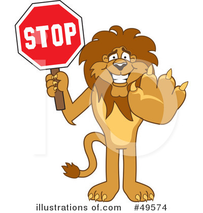 Royalty-Free (RF) Lion Character Clipart Illustration by Mascot Junction - Stock Sample #49574