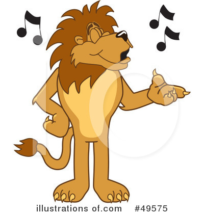 Royalty-Free (RF) Lion Character Clipart Illustration by Mascot Junction - Stock Sample #49575
