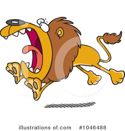 Royalty-Free (RF) Lion Clipart Illustration by toonaday - Stock Sample #1046488