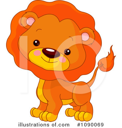 Royalty-Free (RF) Lion Clipart Illustration by Pushkin - Stock Sample #1090069