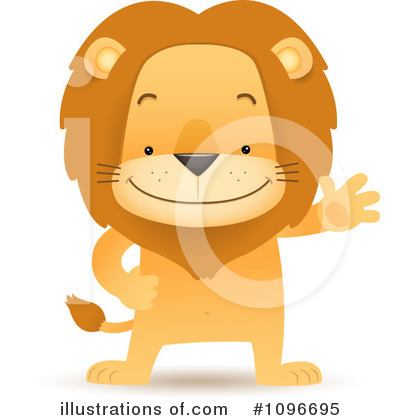 Royalty-Free (RF) Lion Clipart Illustration by Qiun - Stock Sample #1096695