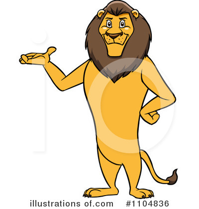 Royalty-Free (RF) Lion Clipart Illustration by Cartoon Solutions - Stock Sample #1104836