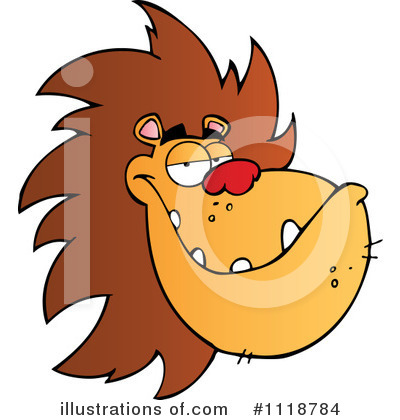 Royalty-Free (RF) Lion Clipart Illustration by Hit Toon - Stock Sample #1118784