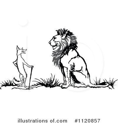Royalty-Free (RF) Lion Clipart Illustration by Prawny Vintage - Stock Sample #1120857