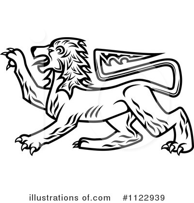 Heraldic Lion Clipart #1122939 by Vector Tradition SM