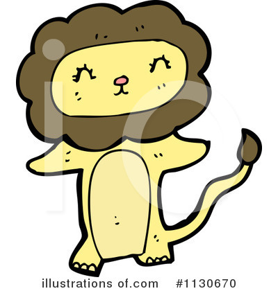 Royalty-Free (RF) Lion Clipart Illustration by lineartestpilot - Stock Sample #1130670