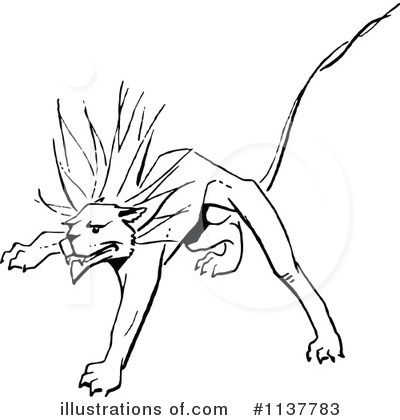 Royalty-Free (RF) Lion Clipart Illustration by Prawny Vintage - Stock Sample #1137783