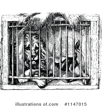 Royalty-Free (RF) Lion Clipart Illustration by Prawny Vintage - Stock Sample #1147015