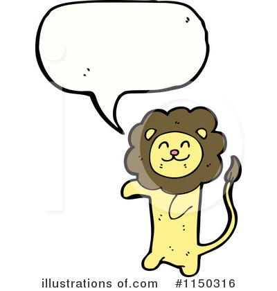 Royalty-Free (RF) Lion Clipart Illustration by lineartestpilot - Stock Sample #1150316