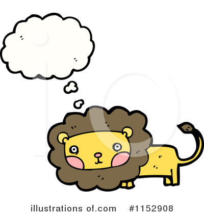 Royalty-Free (RF) Lion Clipart Illustration by lineartestpilot - Stock Sample #1152908
