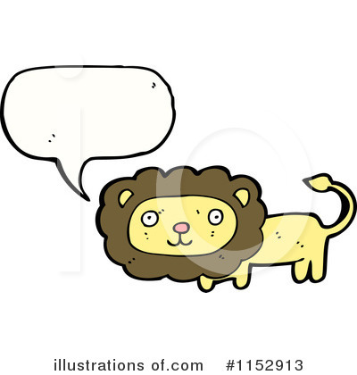 Royalty-Free (RF) Lion Clipart Illustration by lineartestpilot - Stock Sample #1152913