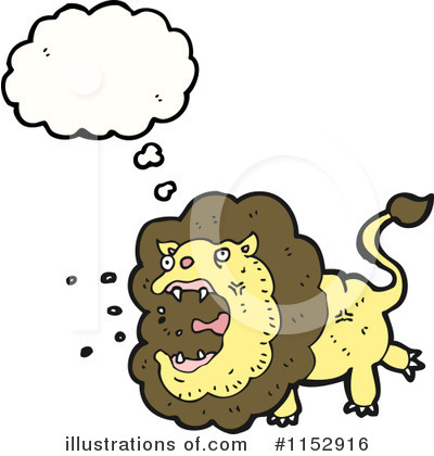 Royalty-Free (RF) Lion Clipart Illustration by lineartestpilot - Stock Sample #1152916