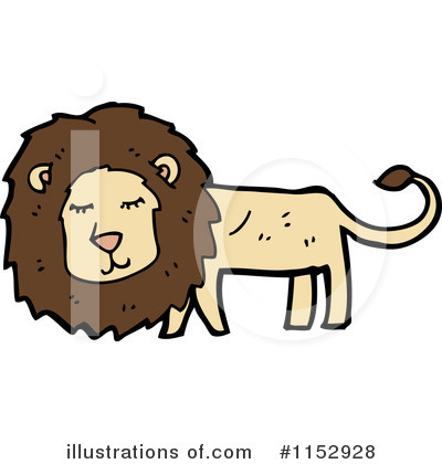 Royalty-Free (RF) Lion Clipart Illustration by lineartestpilot - Stock Sample #1152928