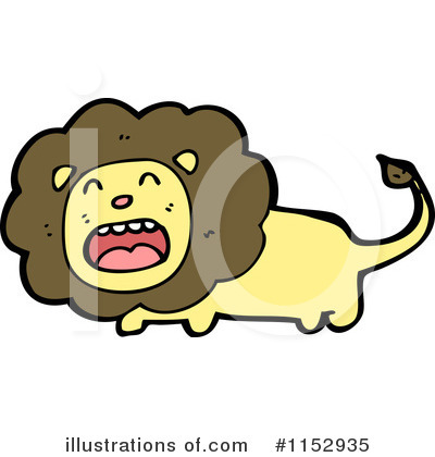 Royalty-Free (RF) Lion Clipart Illustration by lineartestpilot - Stock Sample #1152935