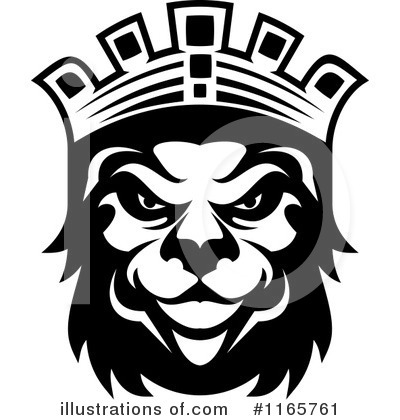 Royalty-Free (RF) Lion Clipart Illustration by Vector Tradition SM - Stock Sample #1165761