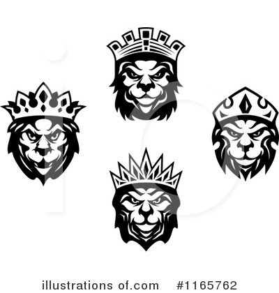 Royalty-Free (RF) Lion Clipart Illustration by Vector Tradition SM - Stock Sample #1165762