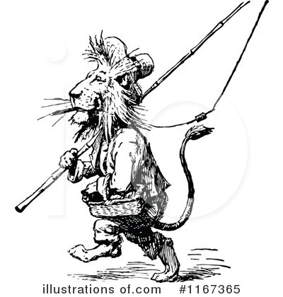 Royalty-Free (RF) Lion Clipart Illustration by Prawny Vintage - Stock Sample #1167365