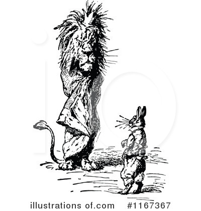 Royalty-Free (RF) Lion Clipart Illustration by Prawny Vintage - Stock Sample #1167367