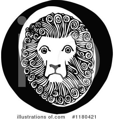 Royalty-Free (RF) Lion Clipart Illustration by Prawny Vintage - Stock Sample #1180421