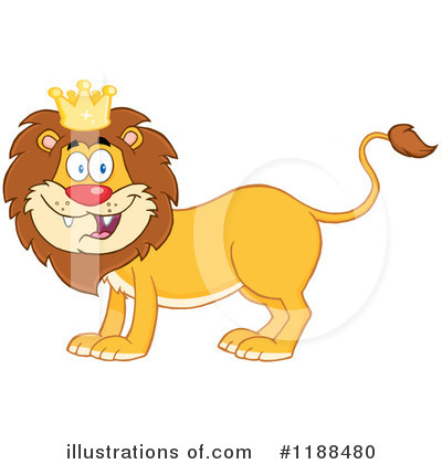Royalty-Free (RF) Lion Clipart Illustration by Hit Toon - Stock Sample #1188480