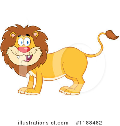 Royalty-Free (RF) Lion Clipart Illustration by Hit Toon - Stock Sample #1188482