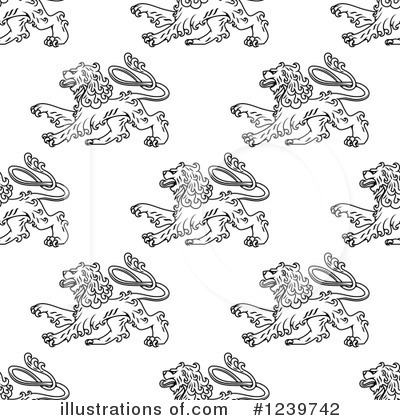 Heraldic Lion Clipart #1239742 by Vector Tradition SM