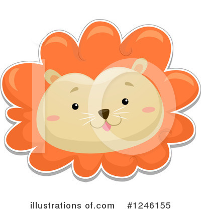 Royalty-Free (RF) Lion Clipart Illustration by BNP Design Studio - Stock Sample #1246155