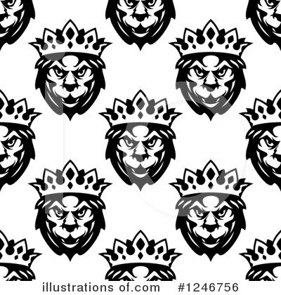 Royalty-Free (RF) Lion Clipart Illustration by Vector Tradition SM - Stock Sample #1246756