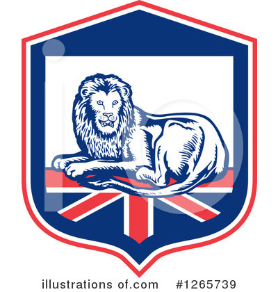 Royalty-Free (RF) Lion Clipart Illustration by patrimonio - Stock Sample #1265739